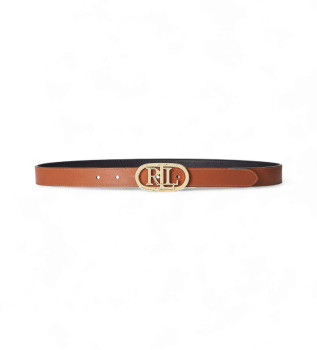 cintura-reversibile-in-pelle-con-logo-ovale-marrone-e-nero