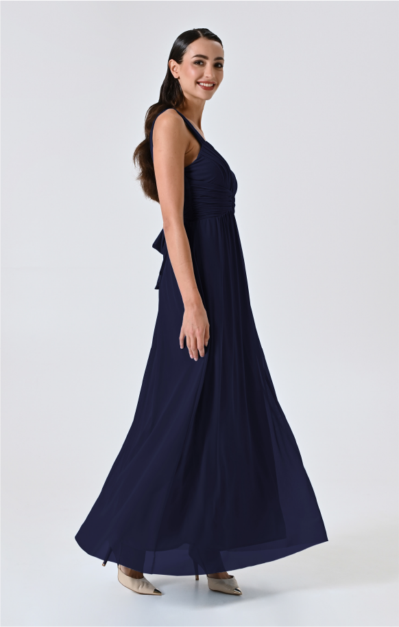 Abito Blu Lungo in Tulle