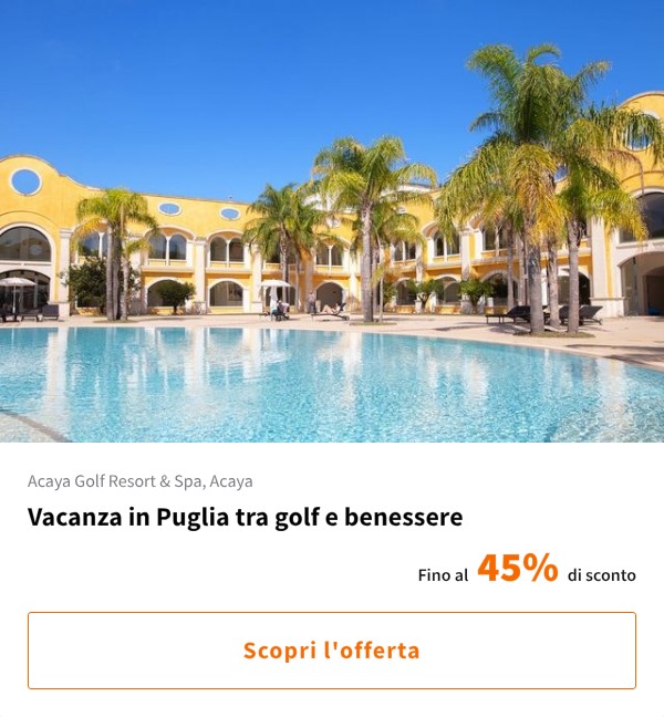 Vacanza in Puglia tra golf e benessere