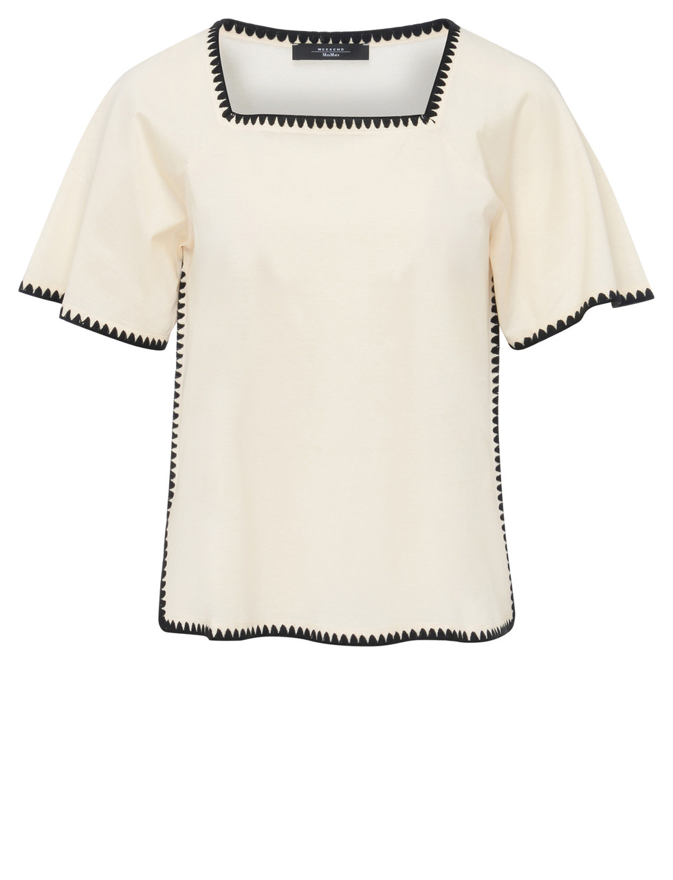 Image of T-shirt Weekend Max Mara Denny in cotone beige