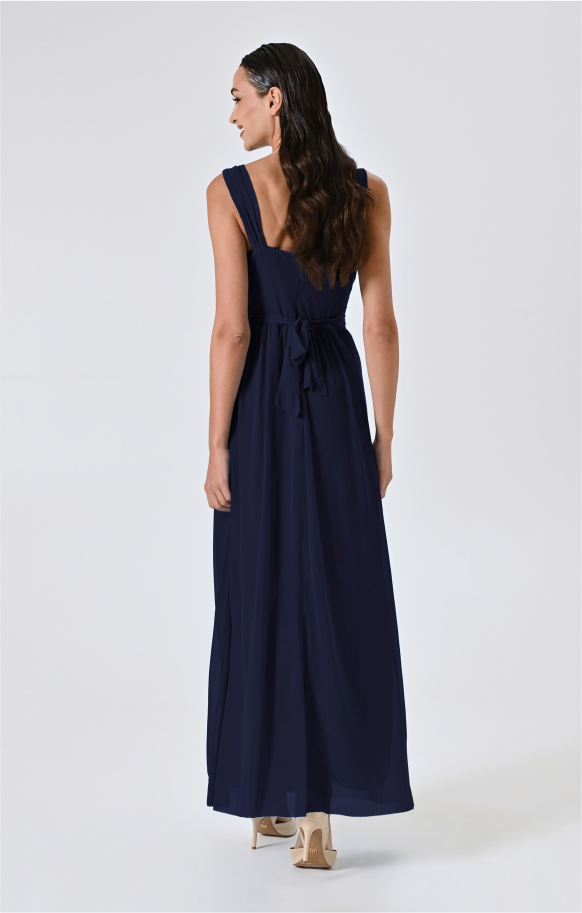 Abito Blu Lungo in Tulle