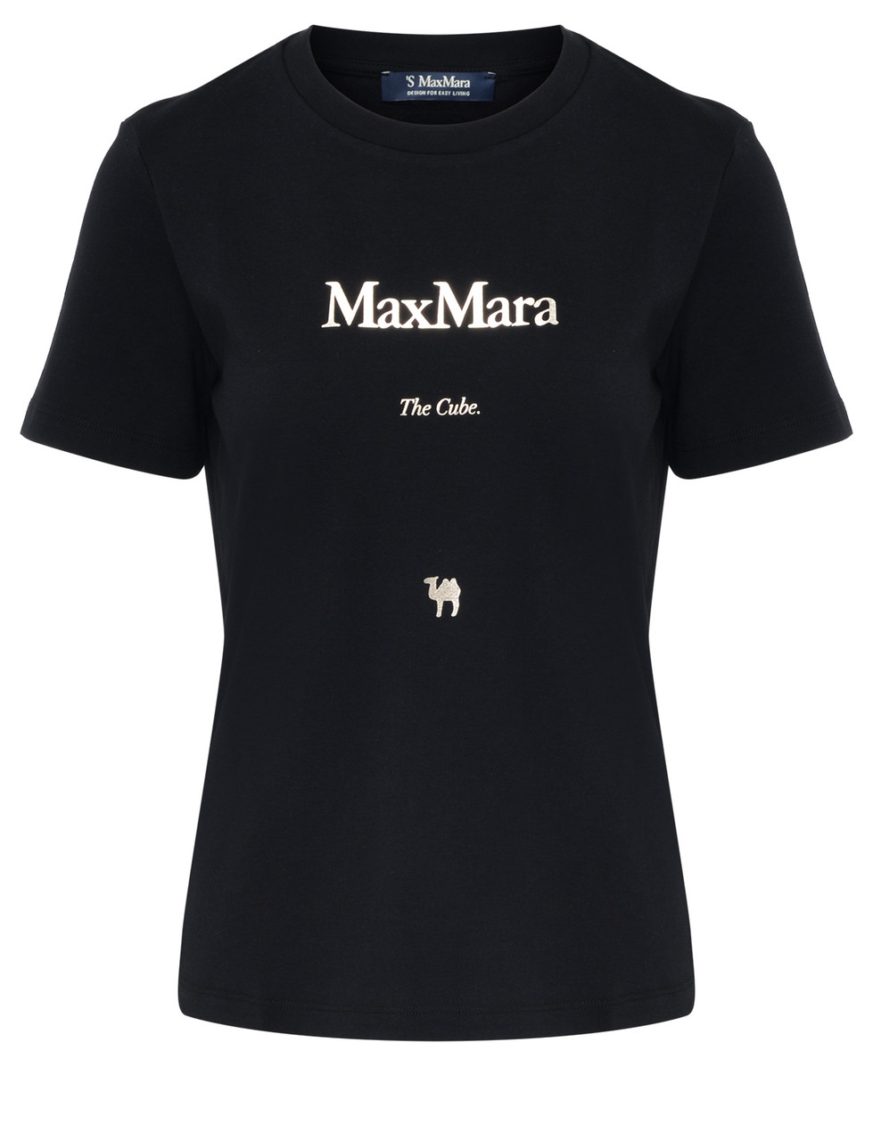 Image of T-Shirt 'S Max Mara Quieto in jersey nero