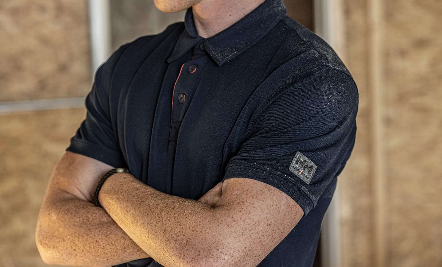 Man working in Helly Hansen Polo