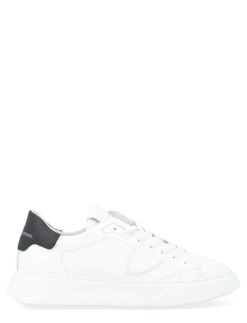 Image of Sneaker Philippe Model Temple da uomo in pelle bianca