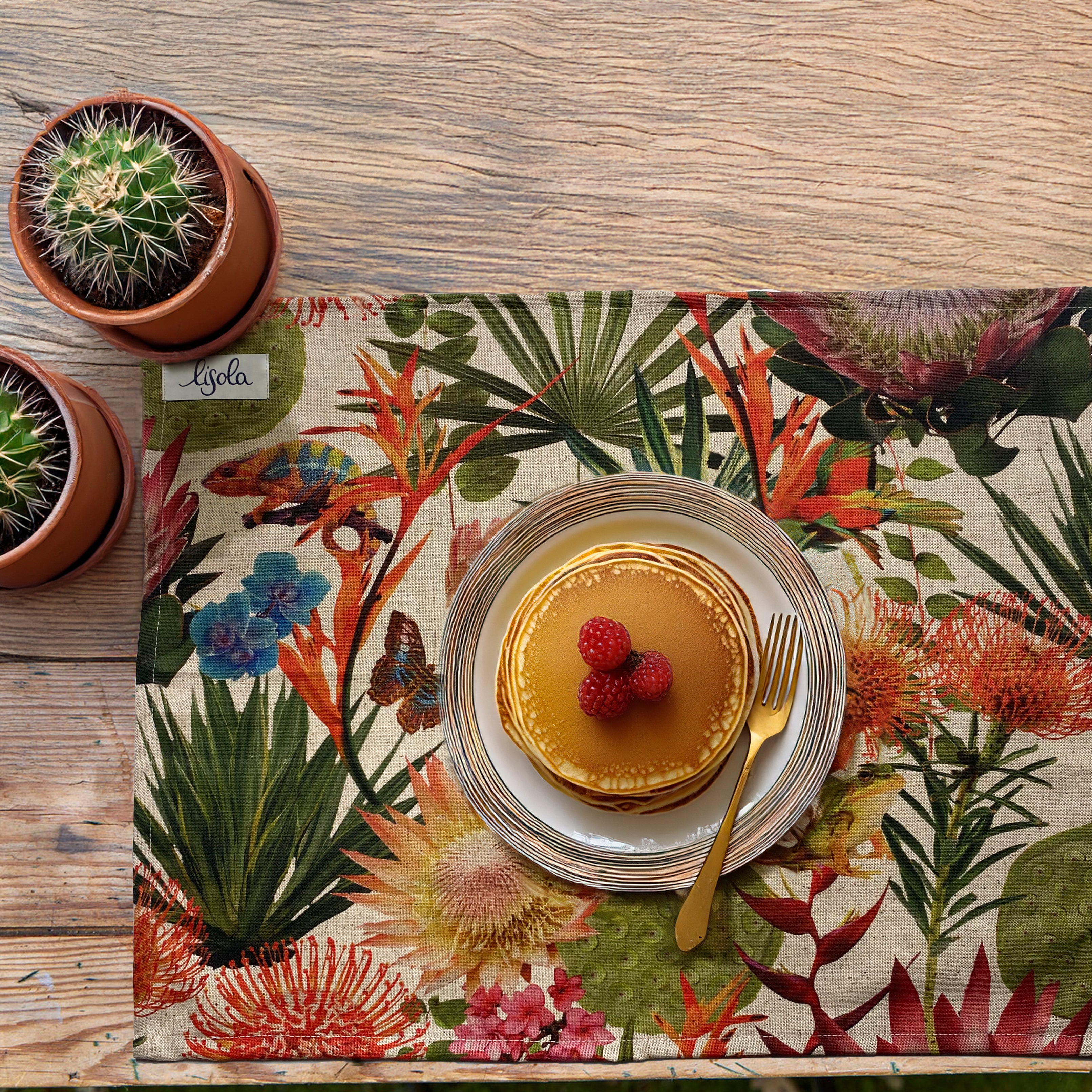 Image of Americano in Puro Cotone<br> Fantasia - Laguna