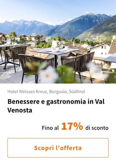 Benessere e gastronomia in Val Venosta