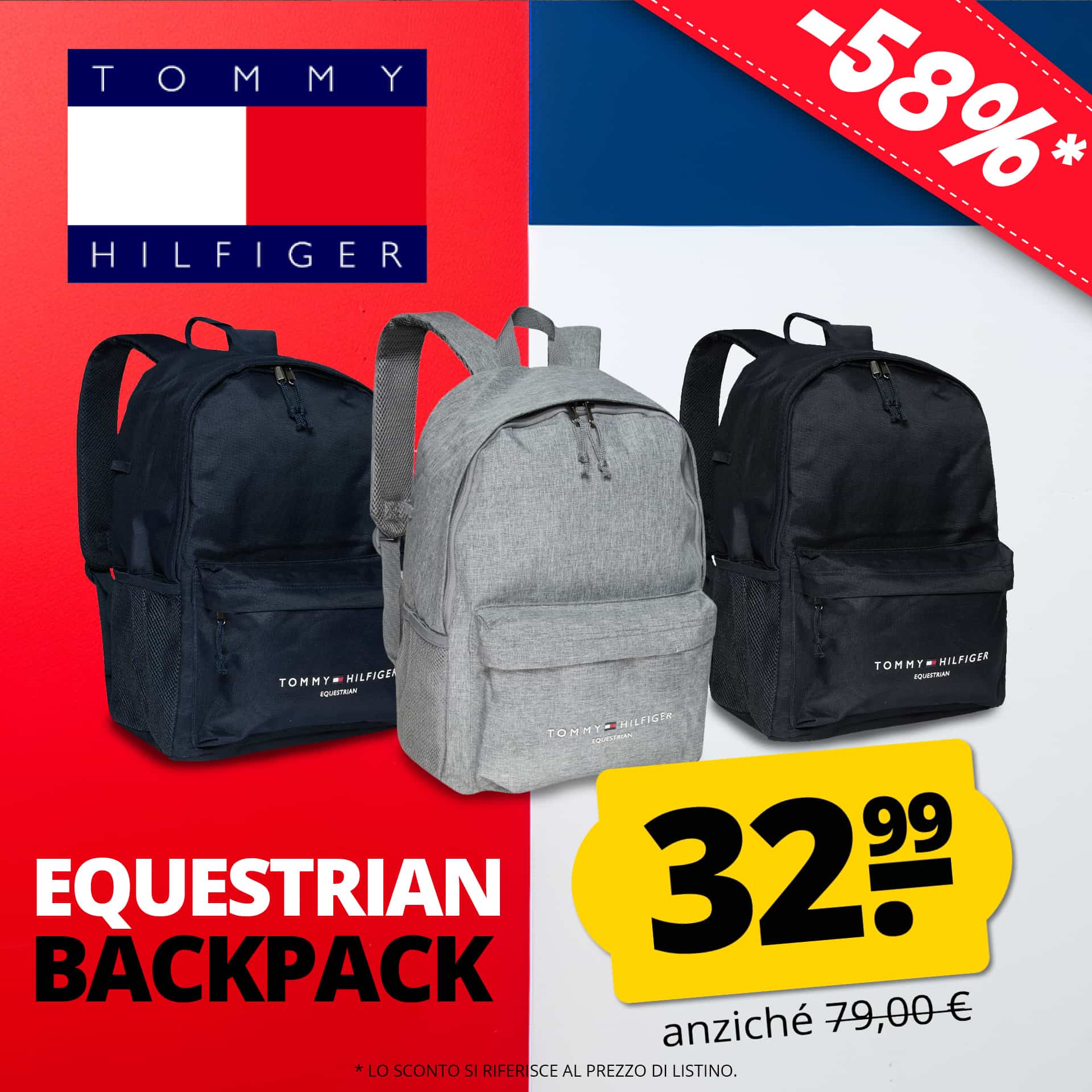 Tommy hilfiger equestrian zaino