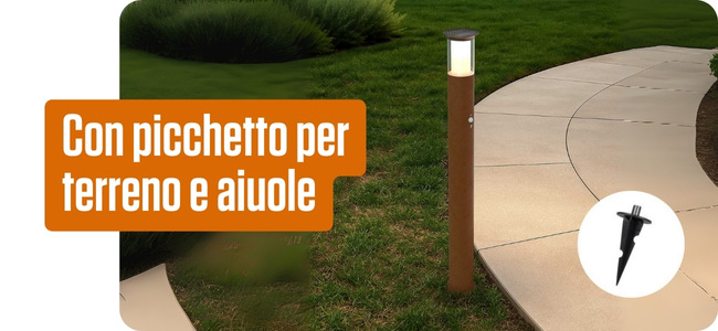 Con picchetto per terreno e aiuole