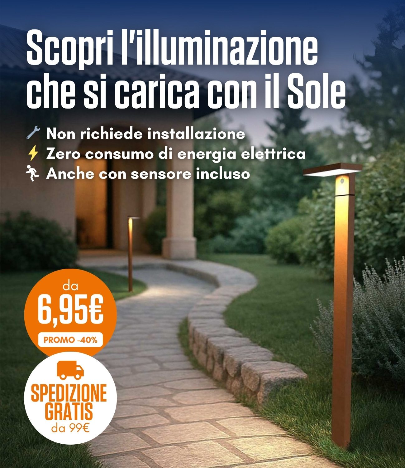 Scopri l'illuminazione che si carica con il Sole