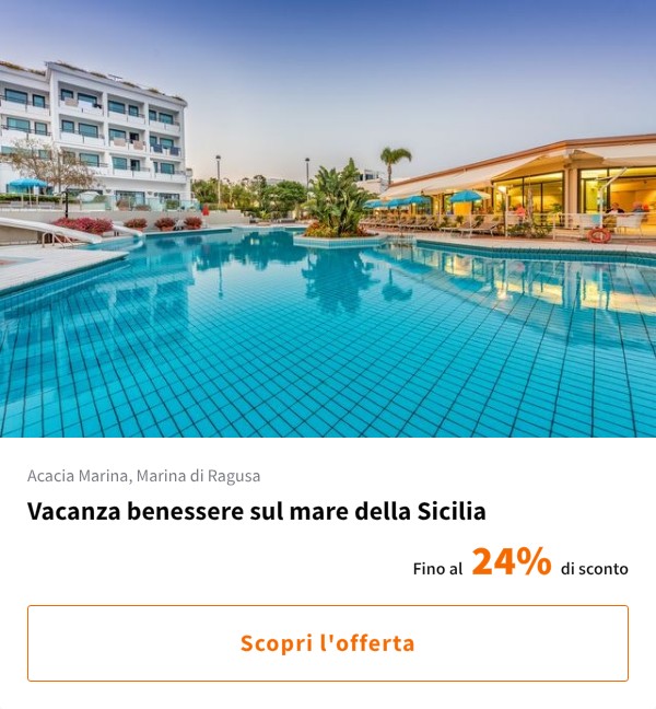 Vacanza benessere sul mare della Sicilia