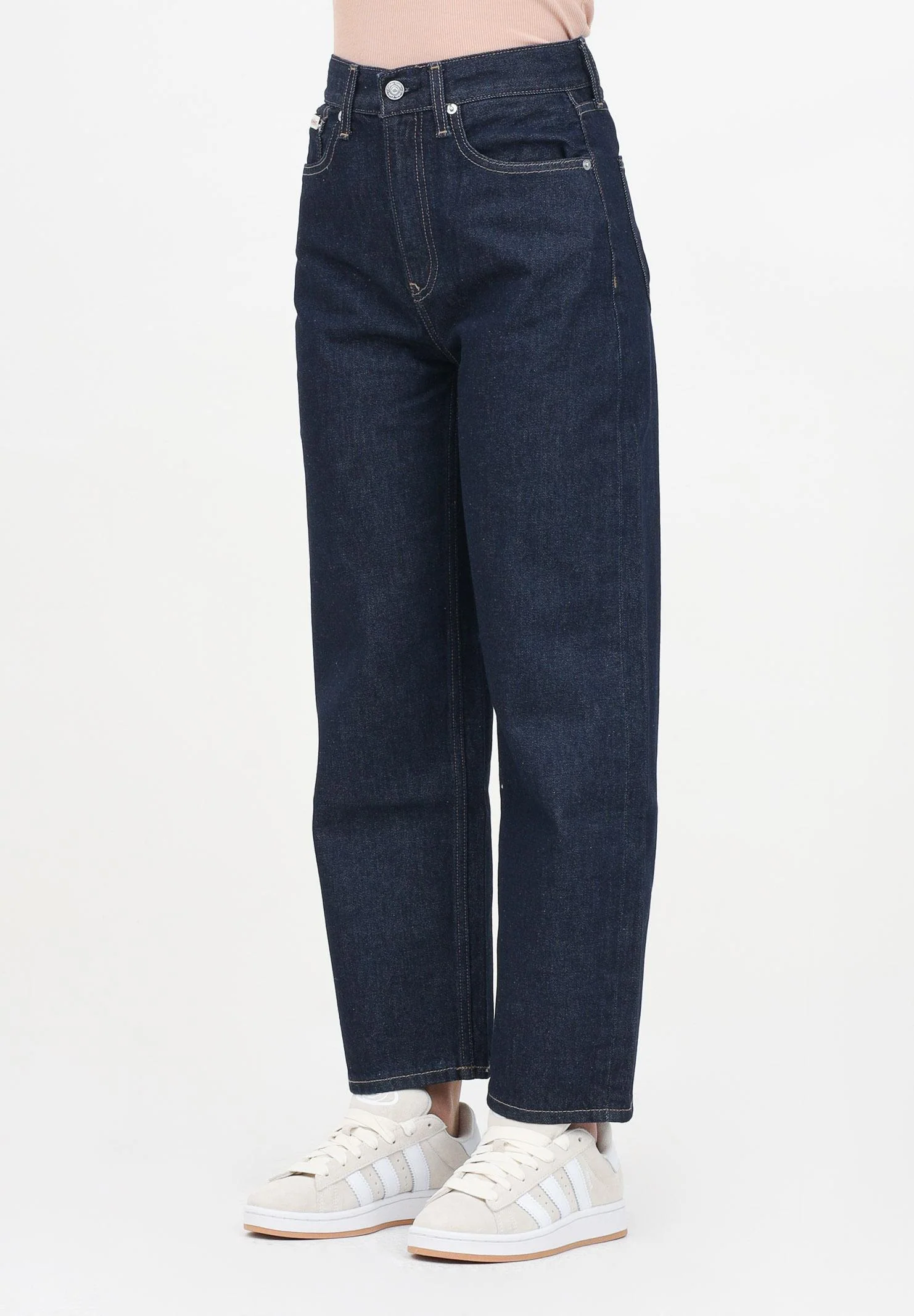 Image of CALVIN KLEIN JEANS Jeans in denim scuro da donna