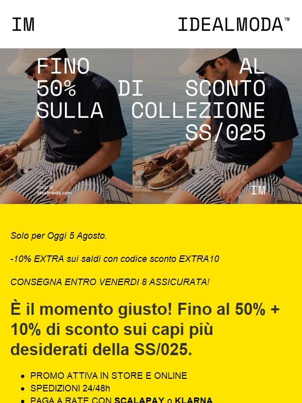 IM ON SALE: fino al 50% + 10% di sconto.