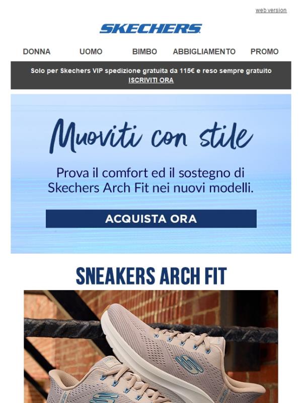 Nuovi look: Sneakers Arch Fit