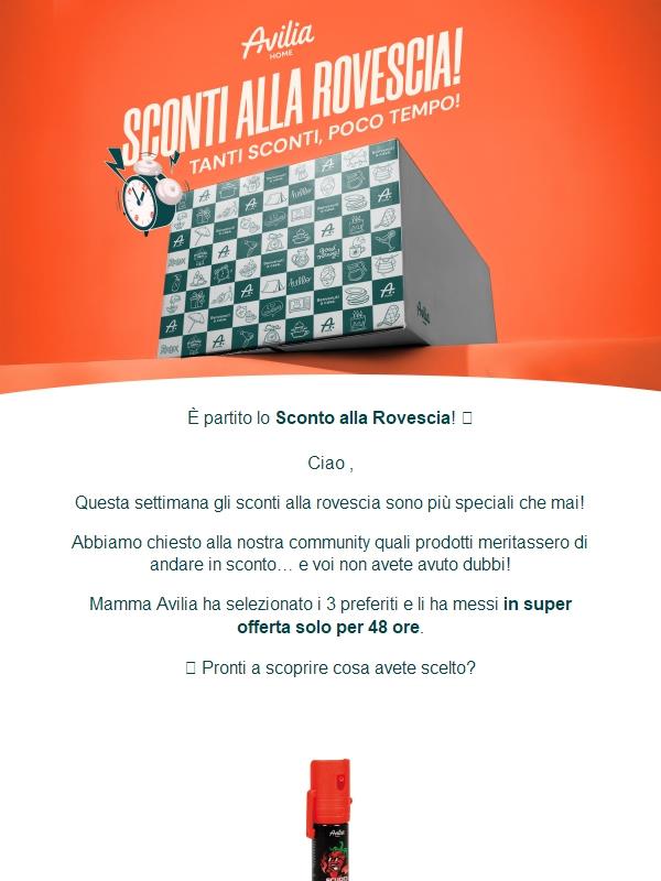 Ciao, ⏰ 48h di sconti sui prodotti scelti da voi!