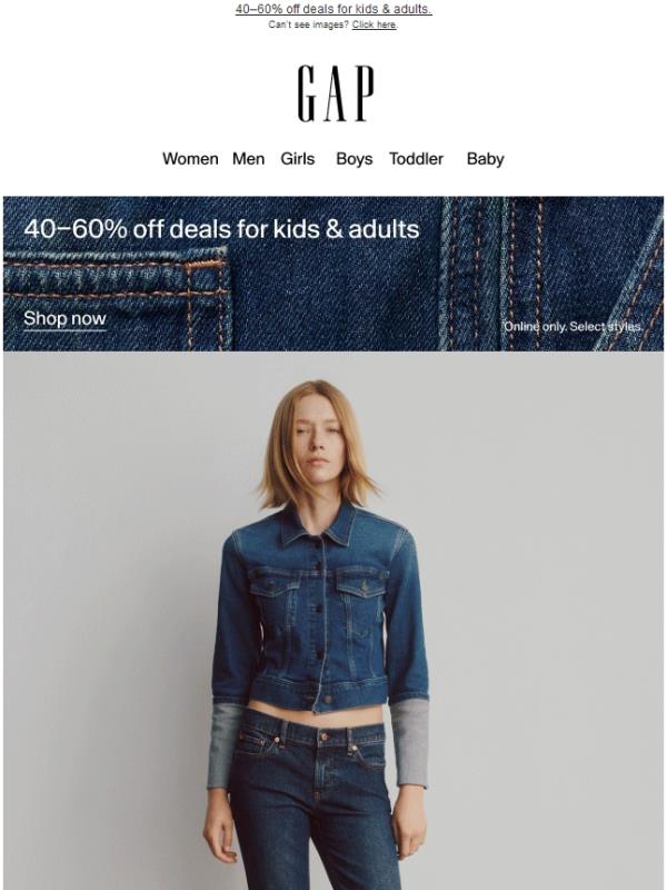 Confirmed: 50% off bestselling denim styles