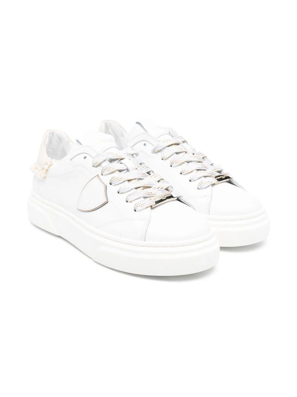 Sneakers Temple retro sfrangiato oro
