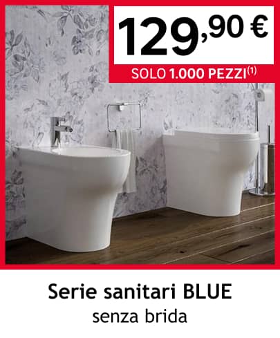 coppia sanitari filomuro BLUE