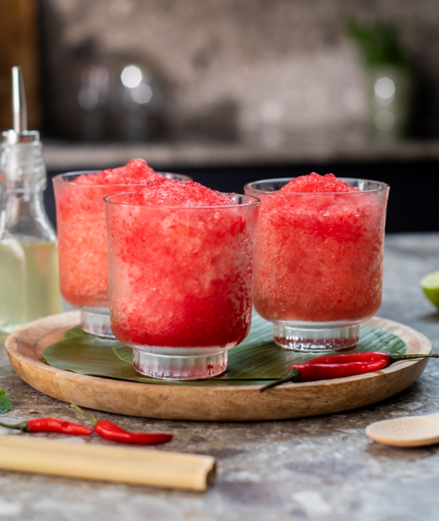 Watermelon ice shave