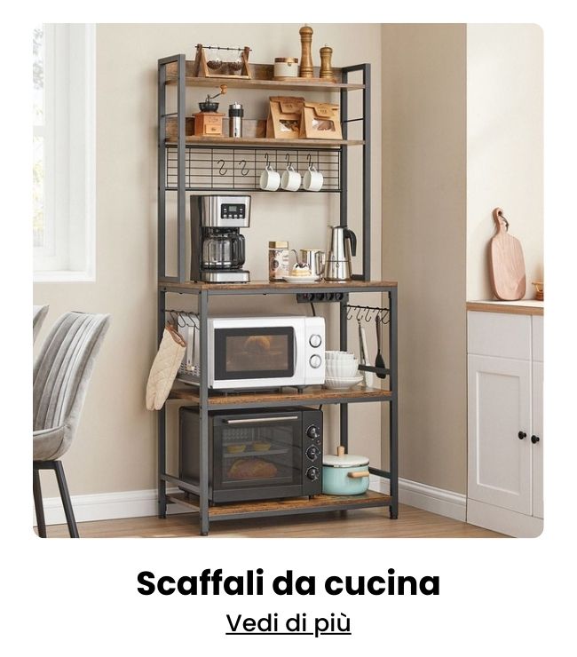 Scaffali da cucina
