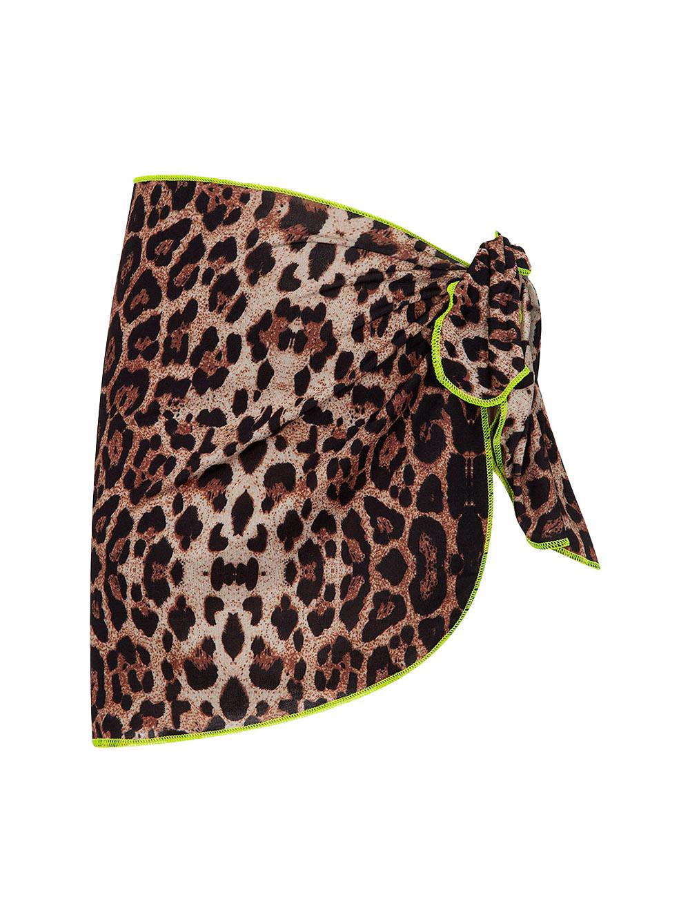 Pareo con fantasia leopardata
