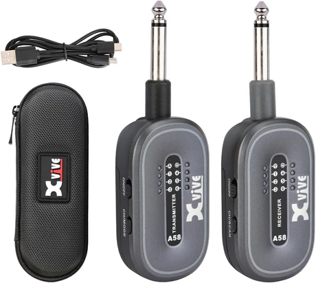 Xvive A58 Sistema Wireless Digi per Chitarra Elettrica Acustica Basso + Custodia