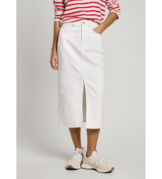 gonna-midi-in-tessuto-denim-bianco-non-elasticizzato