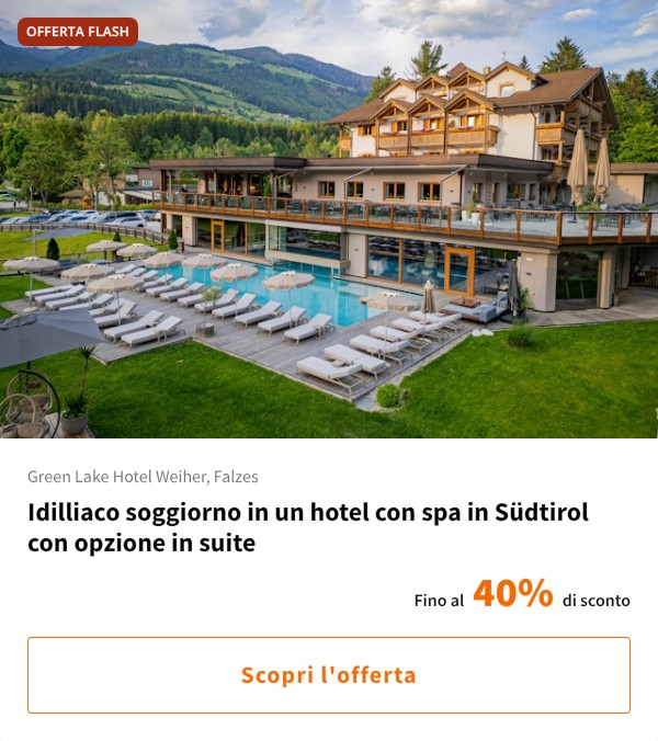 Idilliaco soggiorno in un hotel con spa in Südtirol con opzione in suite