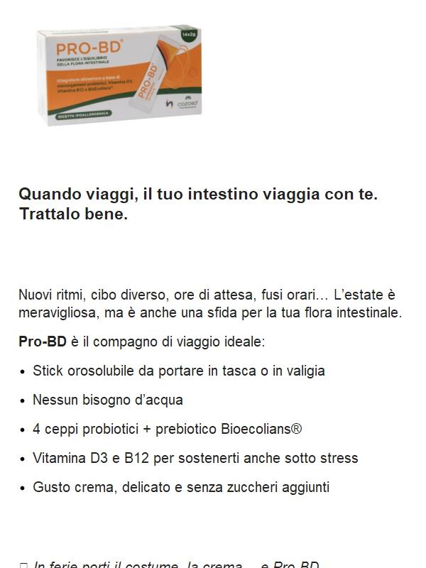 In viaggio? Non dimenticare il tuo equilibrio intestinale