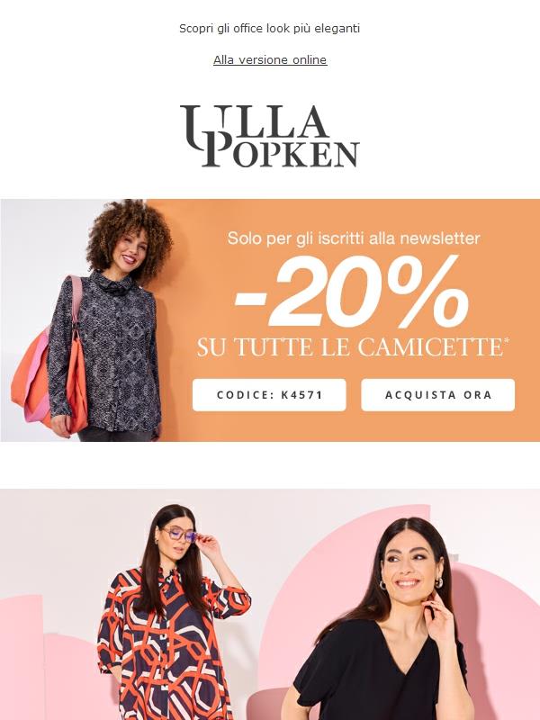 Affrettati 🛑 -20 % su tutte le camicette