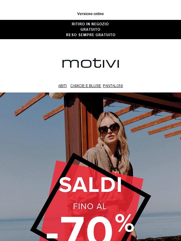 Ora fino al -70%🔥 I saldi continuano