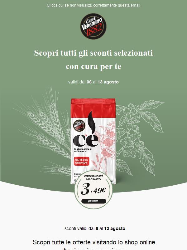 🌟 I nuovi sconti sui prodotti di Caffè Vergnano ☕