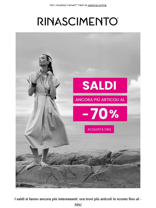 Più articoli scontati, fino al -70%!