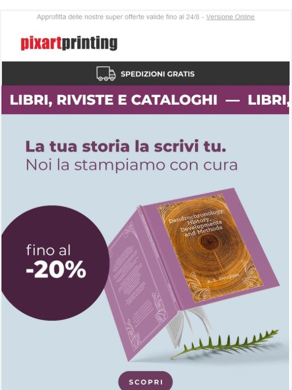 Riviste, libri e cataloghi fino al -20%. Un’offerta che non puoi rifiutare
