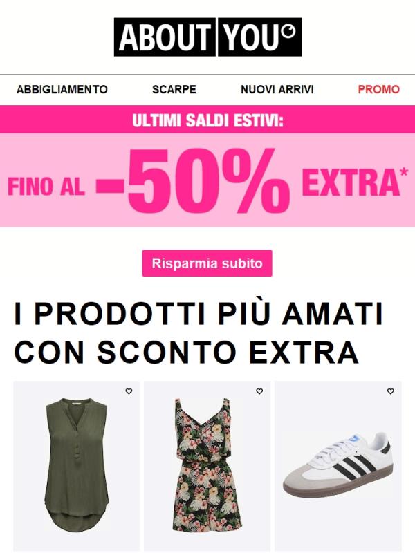 Fino al -50% EXTRA