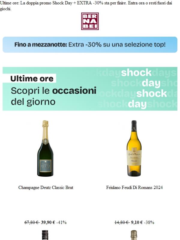 Shock Day ⏰ Affrettati!