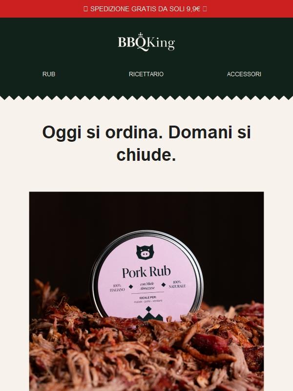 Ultimo giorno per ricevere i tuoi rub preferiti