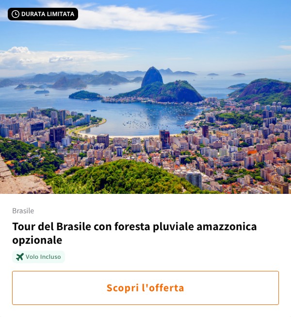 Tour del Brasile con foresta pluviale amazzonica opzionale