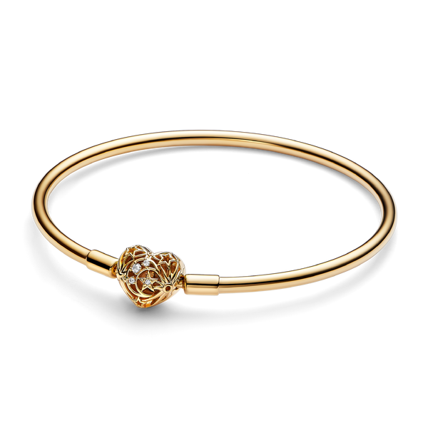 FINAL SALE - Celestial Heart Clasp Bangle