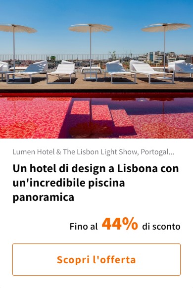 Un hotel di design a Lisbona con un&#x27;incredibile piscina panoramica