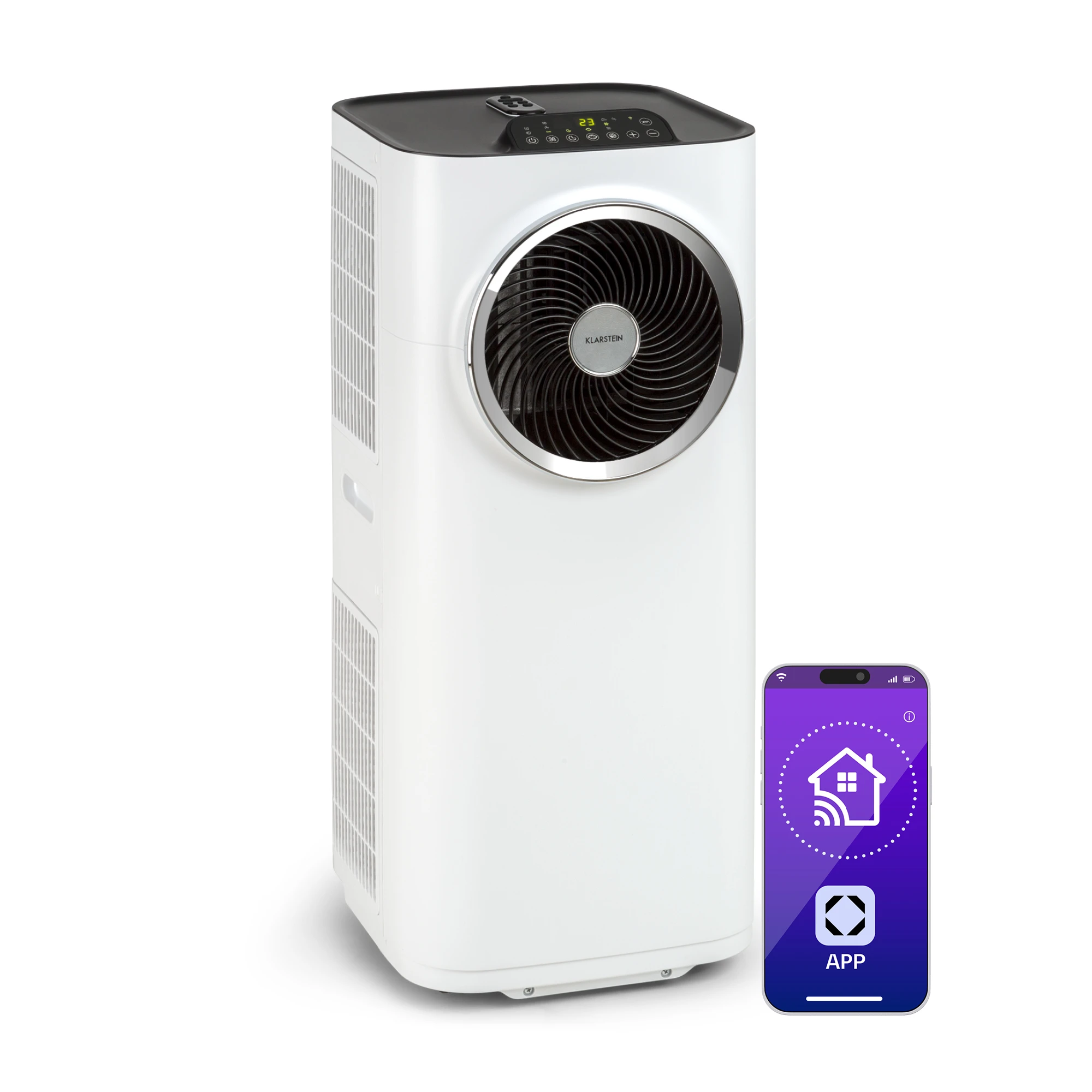 Klarstein Kraftwerk Smart 12000 BTU Condizionatore portatile Bianco