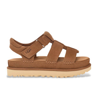 sandali-goldenstar-strap-in-pelle-marrone