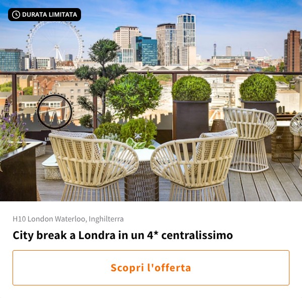 City break a Londra in un 4* centralissimo