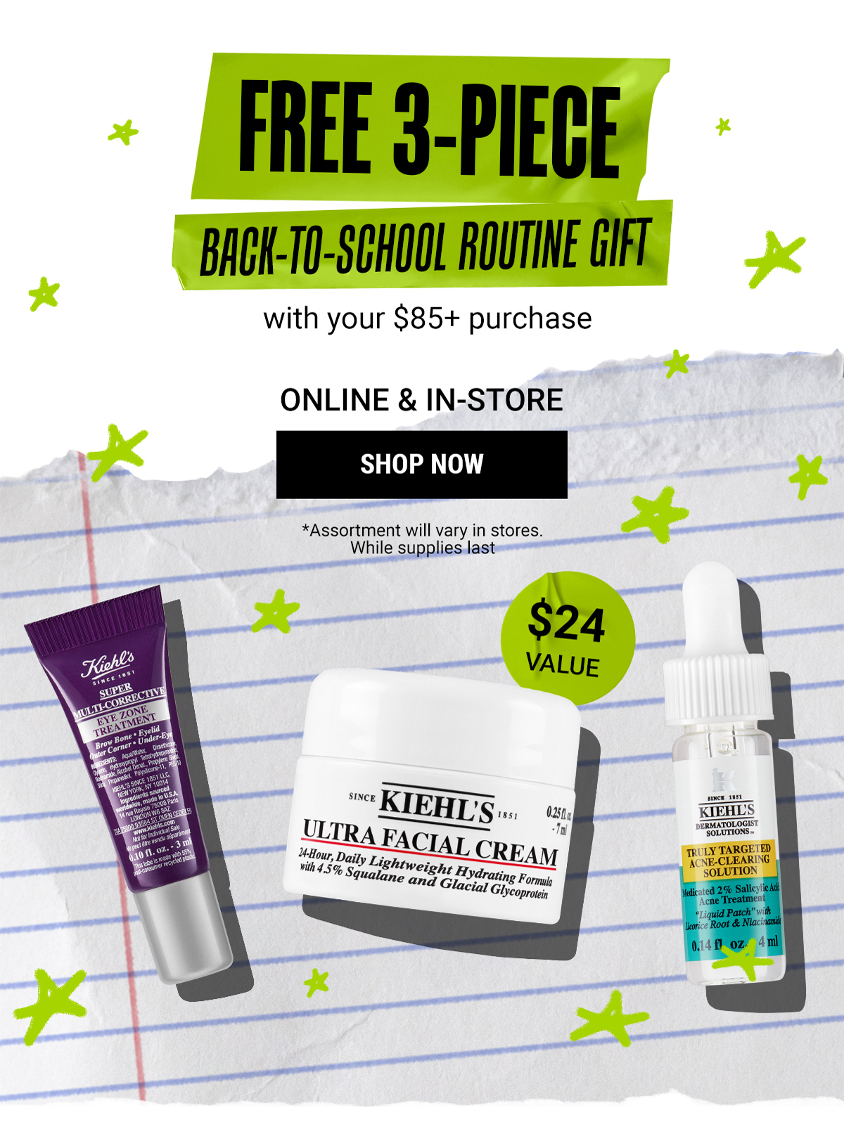 FREE 3-PIECE