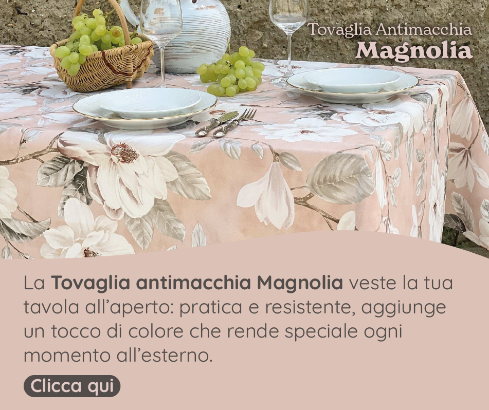 Tovaglia Antimacchia Fantasia Floreale - Magnolia