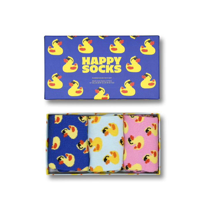 3-Pack Rubber Duck Socks Gift Set