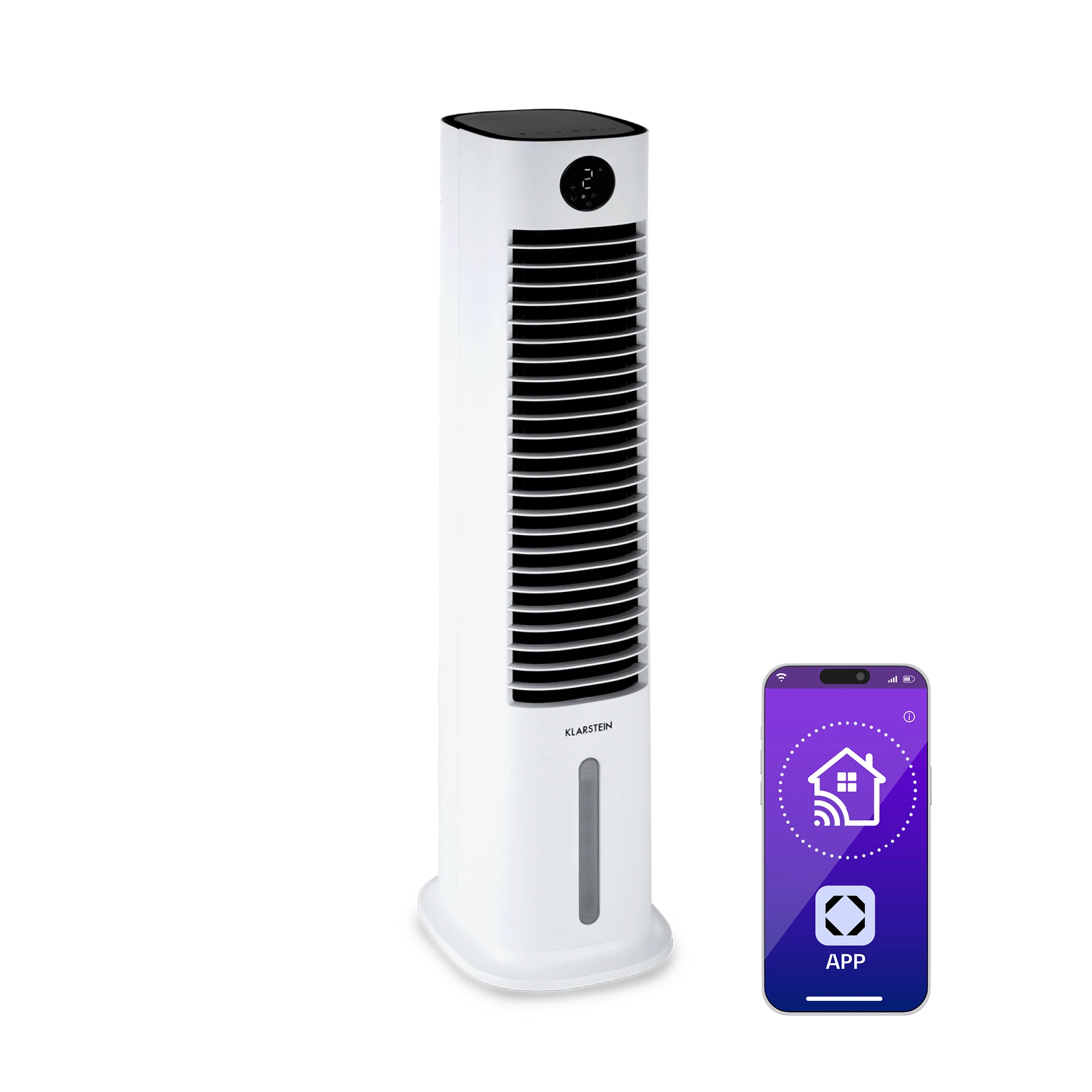 Klarstein Skytower Grand Smart 8 L 480 m3/h Raffrescatore Bianco