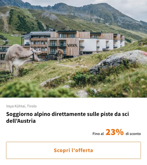 Soggiorno alpino direttamente sulle piste da sci dell'Austria