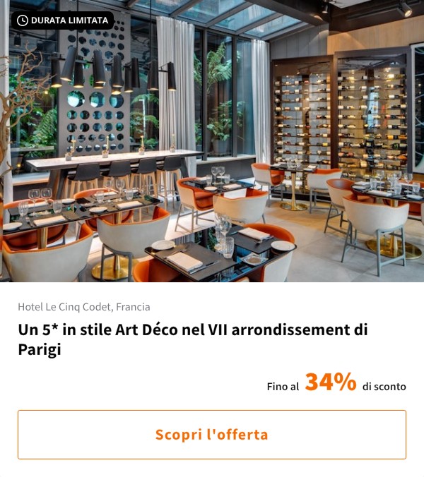 Un 5* in stile Art Déco nel VII arrondissement di Parigi