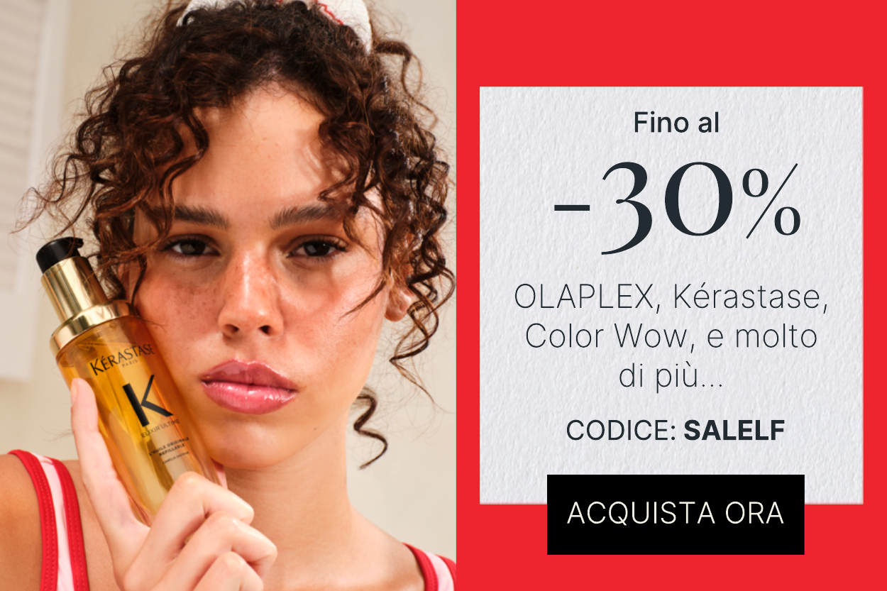fino al 30 per cento di sconto su prodotti per capelli
