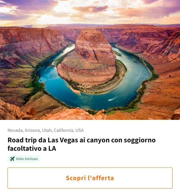 Road trip da Las Vegas ai canyon con soggiorno facoltativo a LA